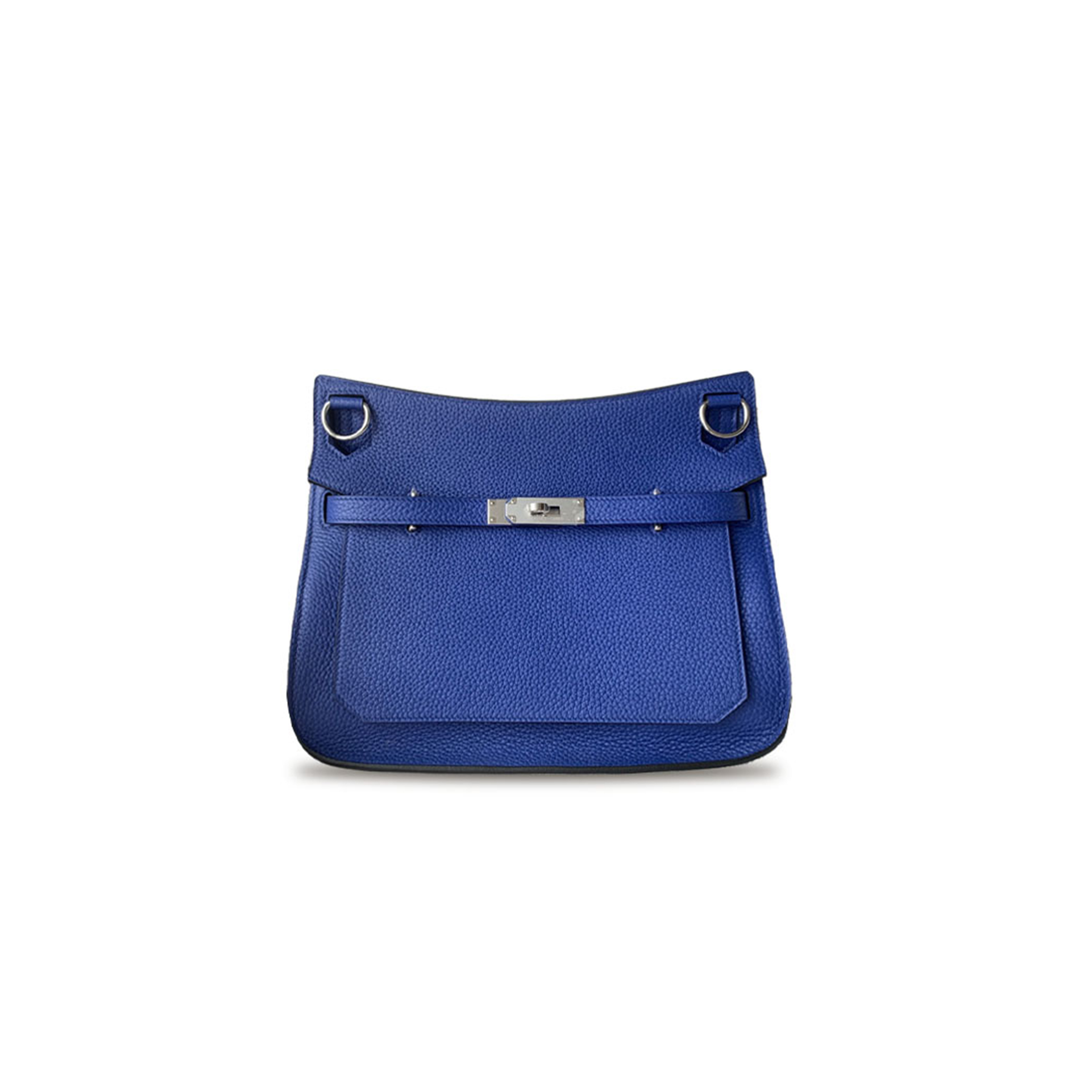 HERMÈS JYPSIERE 28 BAG IN TOGO OUTREMER LEATHER BLUE (28*22*12cm) 